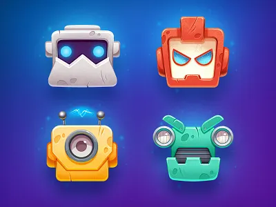 Broofix - Robot Invaders character cute game illustration machine mecha mechanics robot robotics