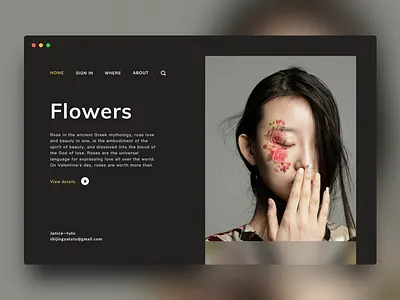 Flowers web wine a ios ui write card flowers