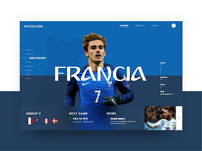 Russia World Cup - Francia (Group C) 2018 copa cup fifa francia futbol griezmann mundial russia slider soccer world