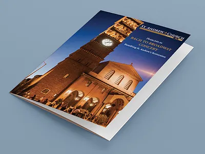 Bach to Broadway | Event Design concert design designer event event design graphic design invitation invite marketing collateral