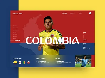 Russia World Cup - Colombia (Group H) 2018 colombia copa cup futbol james mundial russia slider soccer world