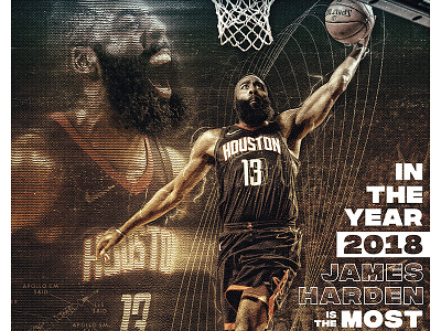 James Harden MVP Graphic basketball gold harden houston james mvp rockets