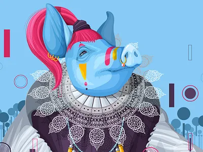The 3rd 2d animal character design illustration