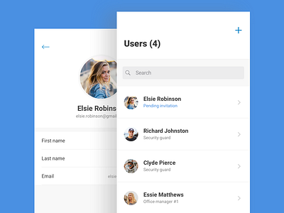 Device management app - User Profile app design ios app sketch ui user profile ux