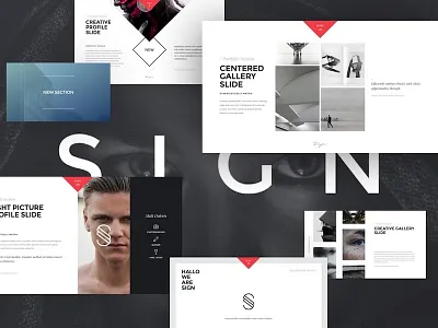 SIGN Presentation Showcase brand keynote layout minimal presentation progressive slide ui web