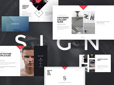 SIGN Presentation Showcase brand keynote layout minimal presentation progressive slide ui web
