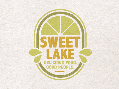Sweet Lake Tee Concept badge brand branding logo restaurant salt lake city t shirt tee tee design visual identity
