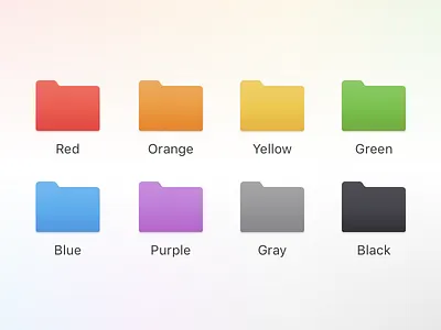 macOS Folder Icons finder folder folder icon folders icon macos