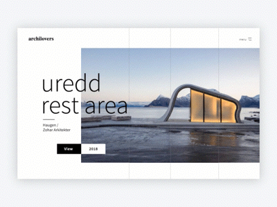 Archilovers /// Day 27 animation architecture clean interaction layout minimalist principle slide transition ui
