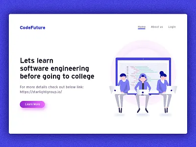 Engineering Banner banner coding engineering fresh fresh colors illustration ui web