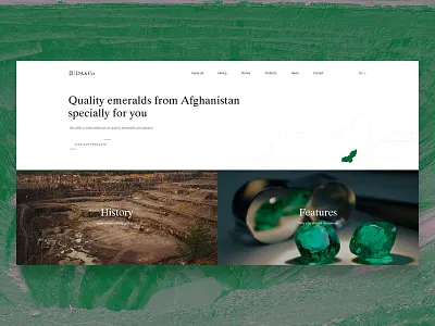 DA&Co design development ecommerce gem jewelry shop ui webdesign