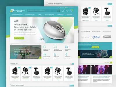 AudioVision Store - eCommerce Website redesign audio ecommerce redesign shop website