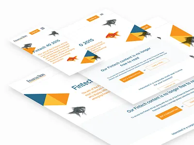 Landing Page | Fintech Magazine digital campaign fintech illustration landing page marketing responsive design