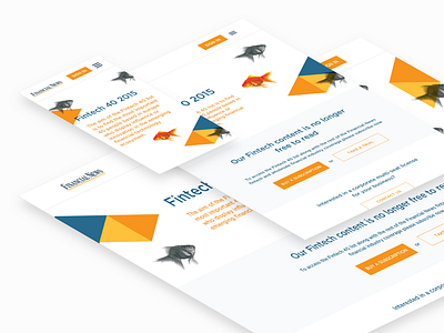 Landing Page | Fintech Magazine digital campaign fintech illustration landing page marketing responsive design