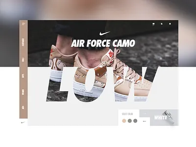 Nike Slider #6 - Select Color air app brown color design fashion force high nike sneakers ui ux