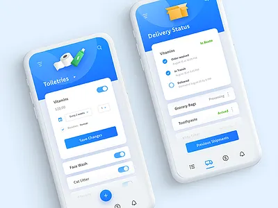 The Daily Hack 6 - Automated Delivery Service app automation challenge daily delivery gradient illustration mobile shipment ui ux