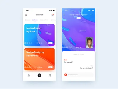 Broadcasting App with live chat 2018 app broadcasting interaction iphone x live ui ux video