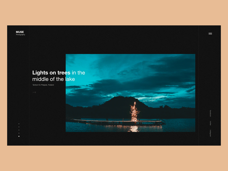 Muse Photography - 3 brand design inspiration interaction lookbook minimal motion photo photography portfolio transition ui