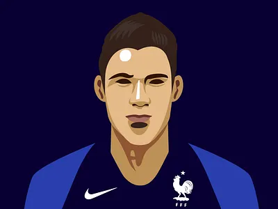 Portrait of Raphaël Varane equipe de france fifa football graphic illustration illustrator photoshop portrait raphael varane raphaelvarane vector worldcup