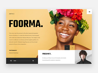 Artici. brown explore fashion landing minimal product web webdesign white yellow
