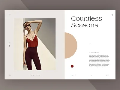 Swimwear Website agency editorial grid layout minimal typography ui ux website