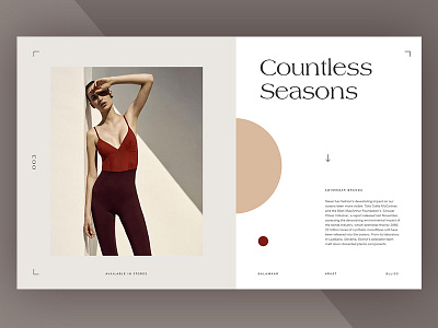 Swimwear Website agency editorial grid layout minimal typography ui ux website