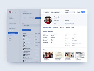 MarineCFO - Overview Screen app blue dashboard flat interface light minimal overview sketch ui ux web