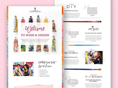 Wine & Design Email Templates email interface marketing mobile newsletter responsive web