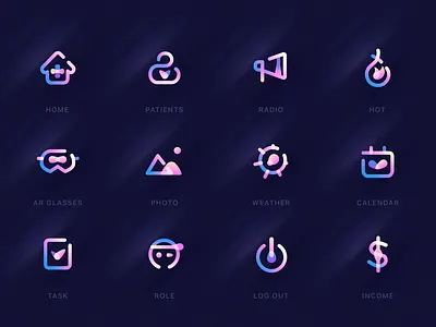 App icon brandding darren gradient hiwow icon illustrations logo sketch ui，ux