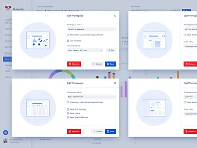 MarineCFO - Workspace Settings dashboard edit erp light minimal settings team ui ux workspace