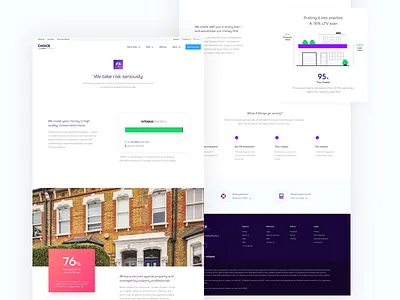 Managing The Risks page for Octopus choice design fintech loans money page payment risks ui ux web webdesign