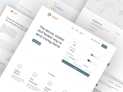 Website wireframe homepage mockup money transfer ux website wireframes