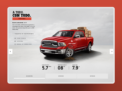 RAM MX color hardwork inspiration interface minimal ram truck ui uidesign ux uxdesign web