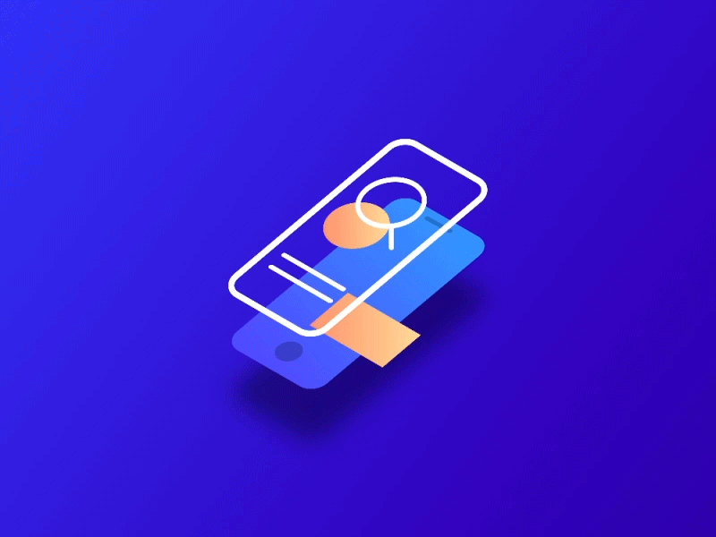 Search for mobile apps android contrast feature gradient ios isometric medium mobile search stroke