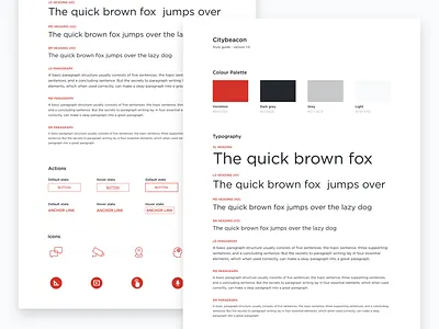UI Style Guide | Citybeacon styleguide ui uikit web