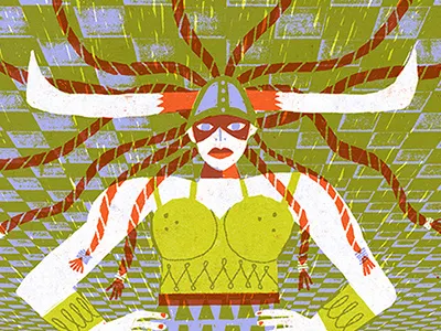 Dude's Dream big lebowski coen brothers illustration maude