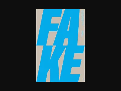 Fake custom type graphic design poster poster design posters print design swiss type typographic typography xtian