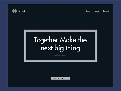 Black And White Header Design black header white