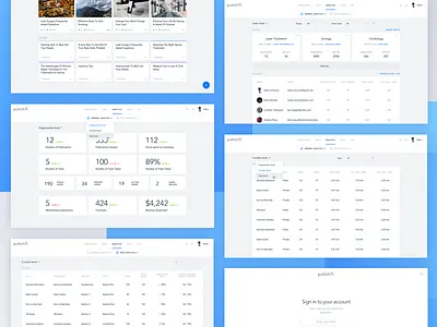 Knowledge Base Desktop dashboard desktop folder grid onboarding publications table ui ux web