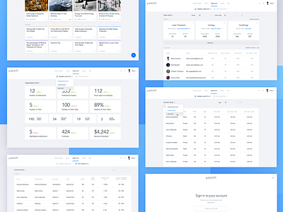 Knowledge Base Desktop dashboard desktop folder grid onboarding publications table ui ux web