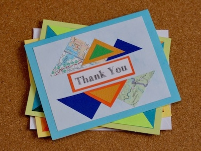 Handmade Thank You Cards cards crafting handmade