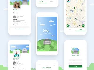 Vibe - Keepin' it Real app design illustration ui ux visual
