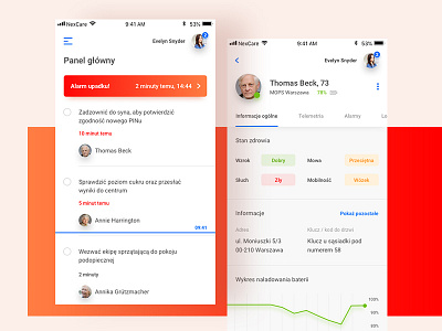 NexCare - mobile app android app application band care health ios mobile product ui ux