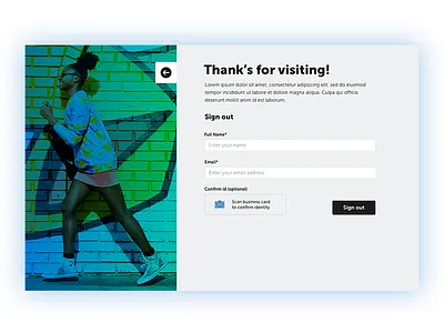 Visitor Sign Out business scan sign out verify id visiting