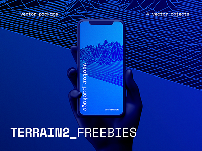 GEO_TERRAIN_2 Freebies 3d artificial intelligence bitcoin blockchain cyber freebie grid polygon surface terrain vector virtual reality