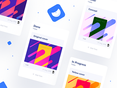 Tasks & cards 📌 cards color snap task manager tasks team paper teampaper teampaper snap