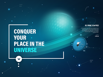 Web page design concept art futuristic low poly one page web planet satellite sci fi space vector illustration web web design