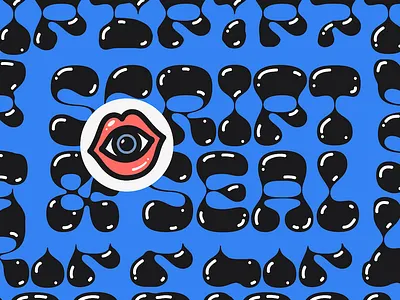 S&S BLOBS blobby blobs font liquid logomark thicc variable wordmark
