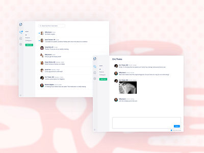 OhMD for Web chat doctors health healthcare messenger patients team communication web app