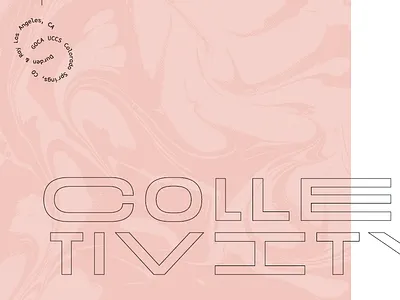 Collectivity art badge colorado springs contemporary goca los angeles marble pink